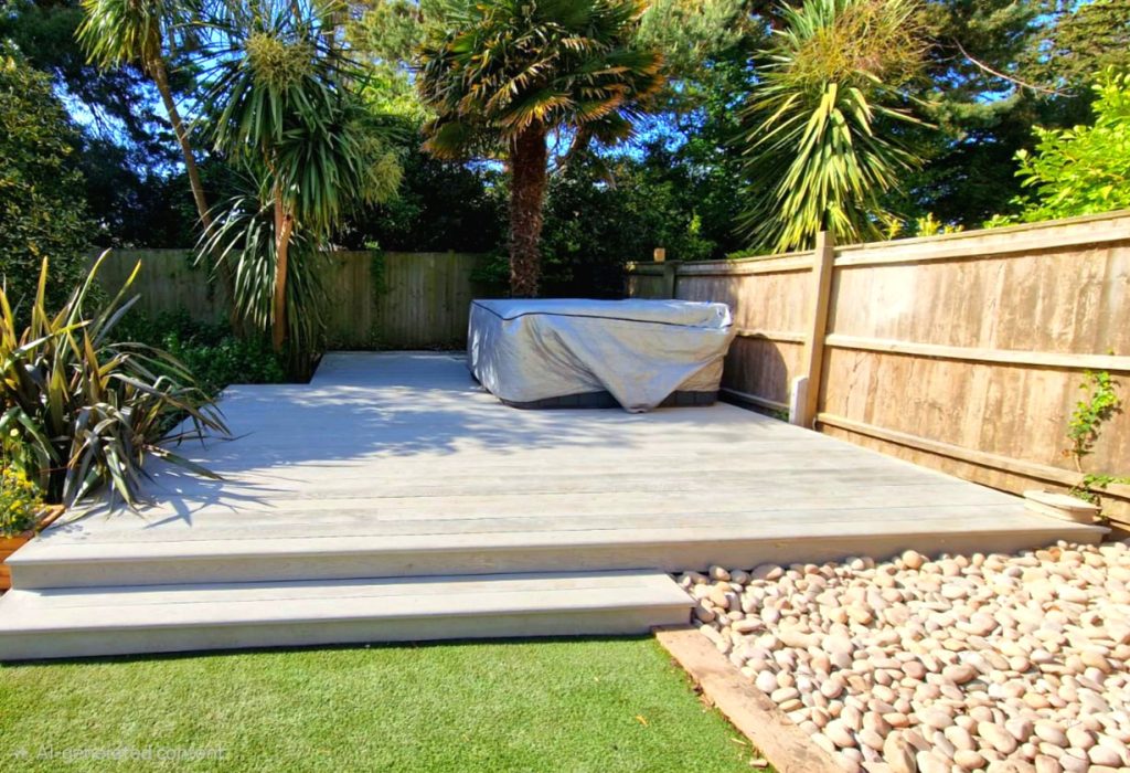 Millboard composite decking Installation in Dorset Garden